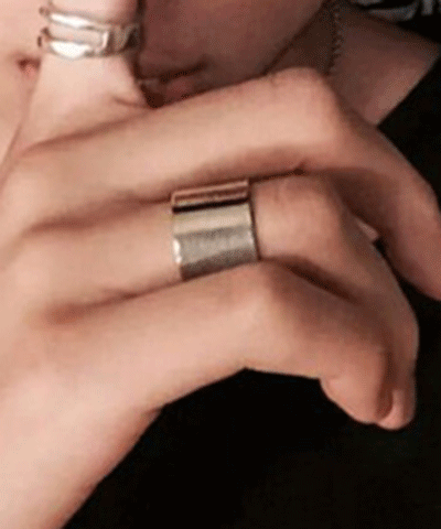 시크아노다이징 반지